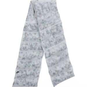 Nike Gray and White Scarf